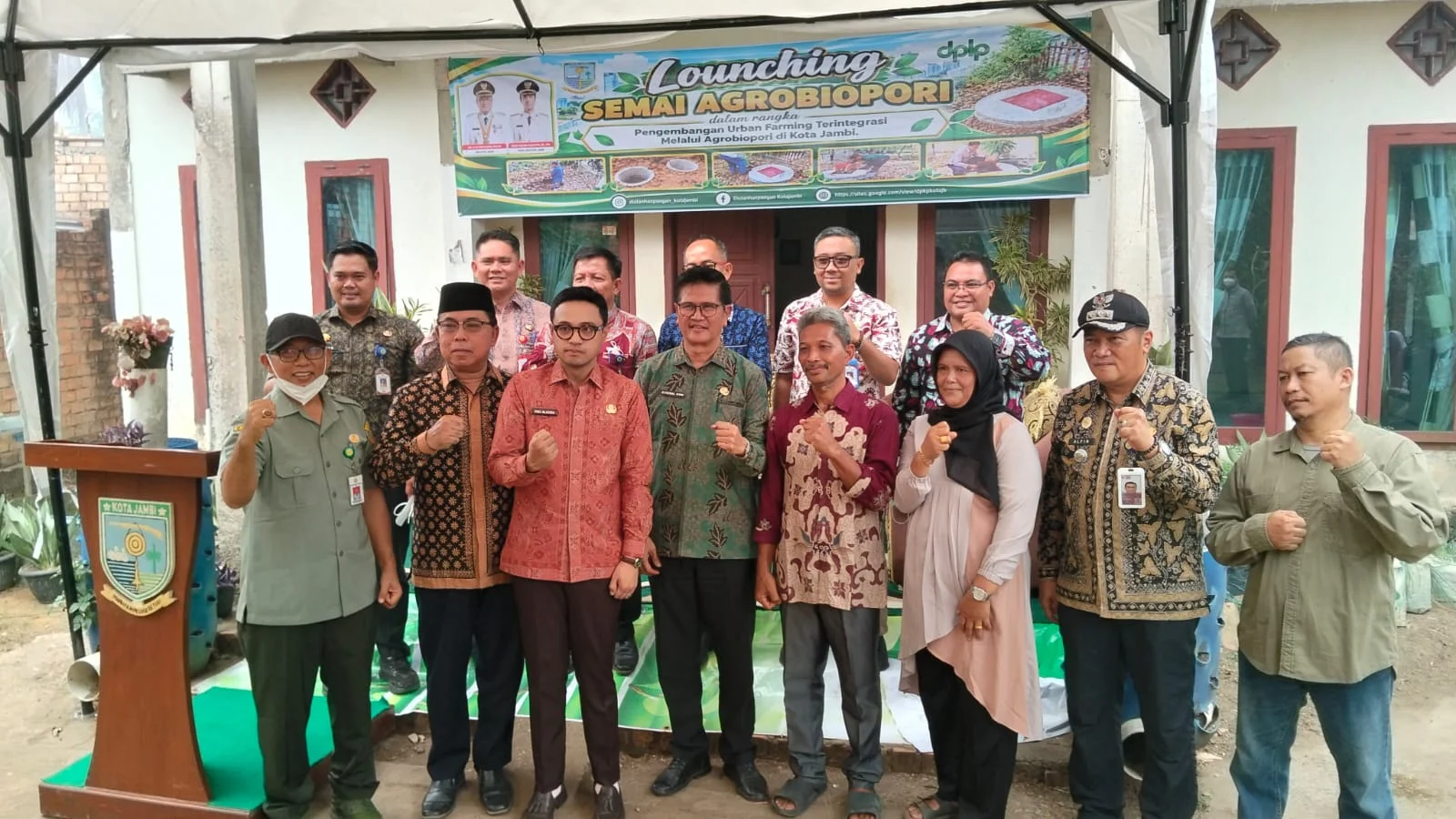 Launching Program Semai Agrobiopori Kota Jambi Tahun 2026 Di Kelurahan Mudung Laut